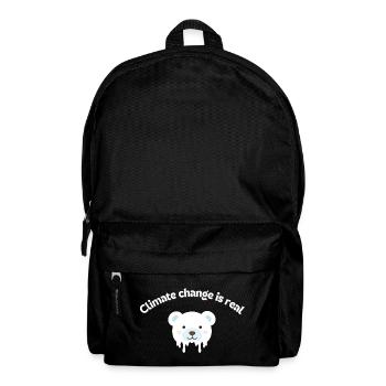 Melting Polar Bear Portrait - Backpack - black - Front