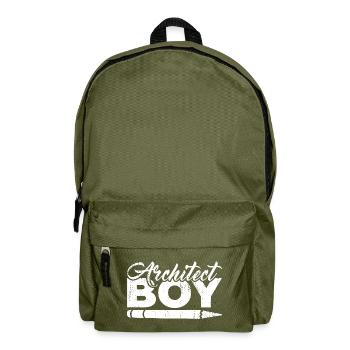 Architekt Junge - Rucksack - Olivgrün - Vorne