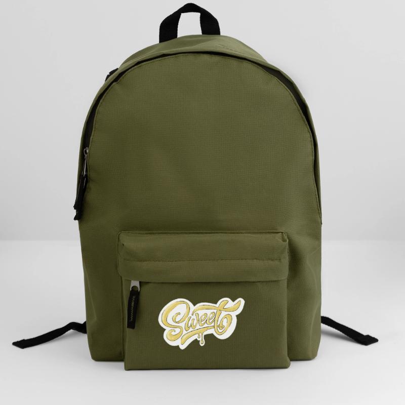Conception de typographie Sweet Script Sac à dos