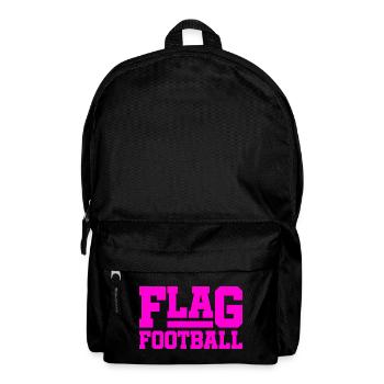 Flag Football for Girls and Women - Backpack - black - Front