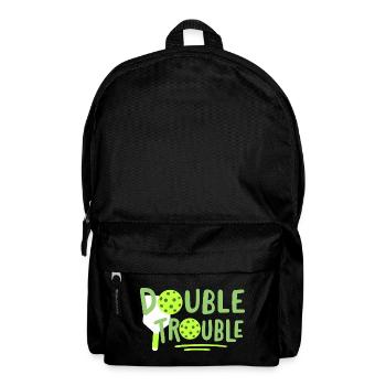 Pickleball-Spieler - Rucksack - Schwarz - Vorne
