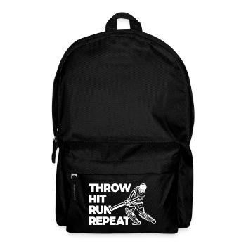Throwing, hitting, repeating races - Backpack - black - Front