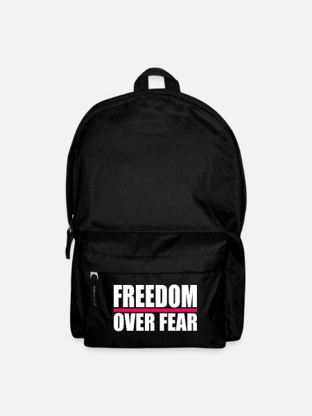 Freedom over fear - Sac à dos - noir
