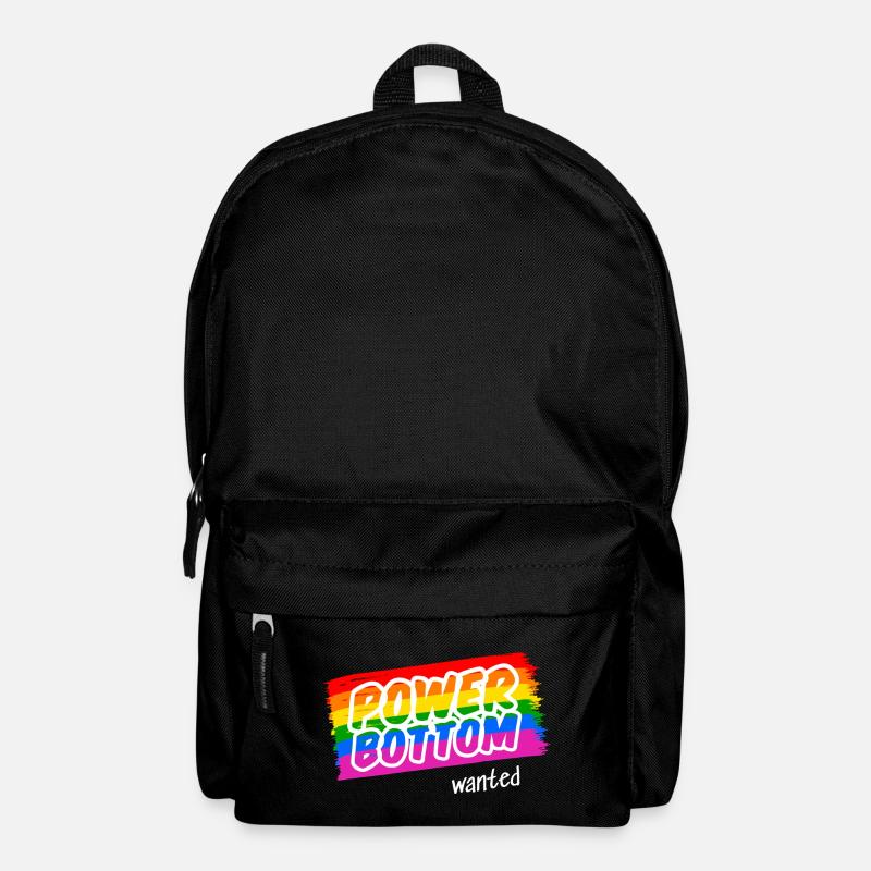 Horny Top wants a Power Bottom - Backpack - black
