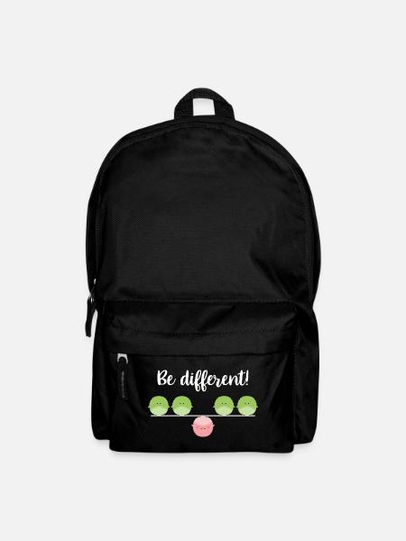 Be different! Sei einfach anders! - Rucksack - Schwarz