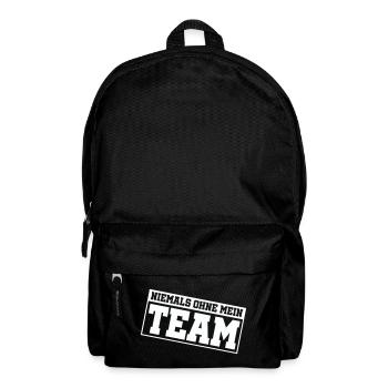 niemals_ohne_mein_team_- - Backpack - black - Front