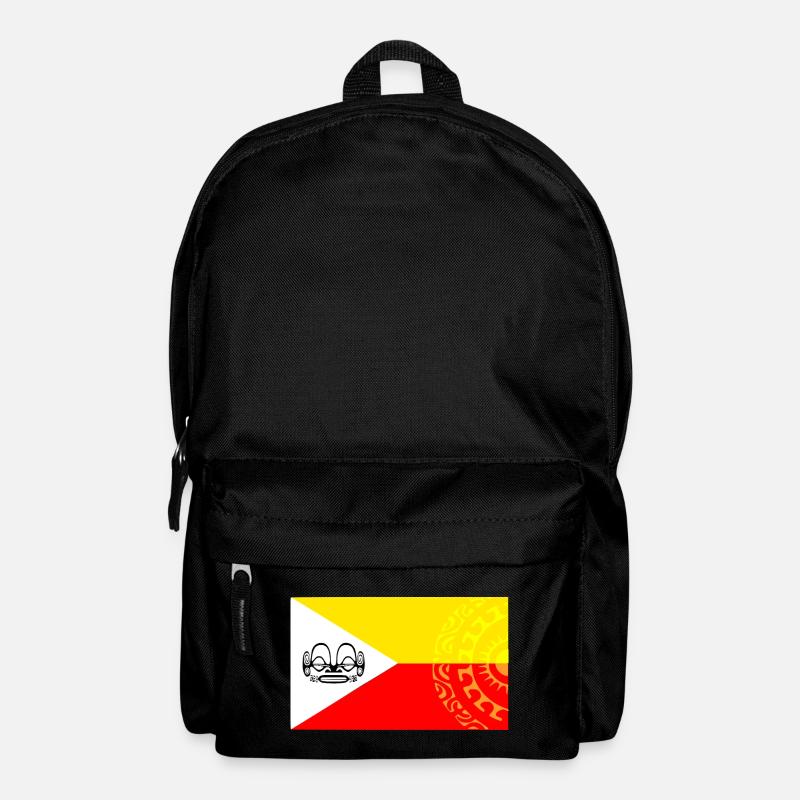 Marquesan Flagge - Personalisiert 1 - Rucksack - Schwarz
