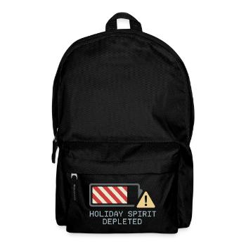 Holiday Hangover Post Christmas Mood New Year - Backpack - black - Front