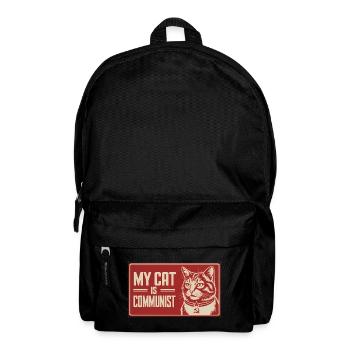 Mon chat est communiste - Drôle de Chat PropagandeT-Shirt - Sac à dos - noir - Devant
