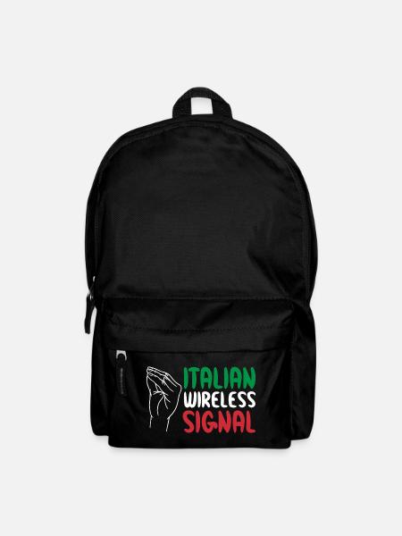 Italian Wireless Signal Italien Italiener WLAN - Rucksack - Schwarz