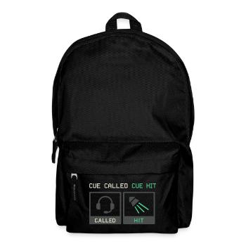 Theatre Technology Crew Stage Technician Sound - Backpack - black - Front