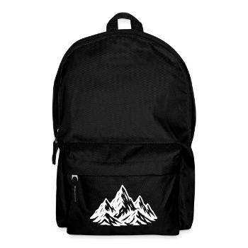 Berge Symbol Mountains - Backpack - black - Front