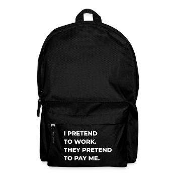 pretend to work - Backpack - black - Front