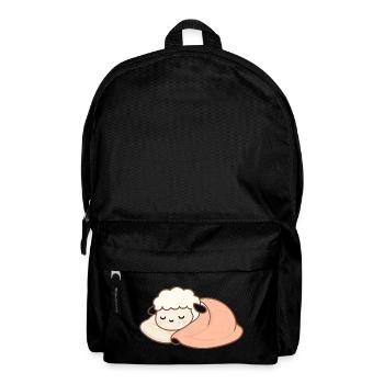 Sleeping Sheep with Pillow – gentle, calm - Backpack - black - Front