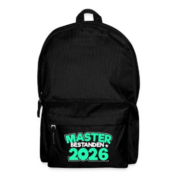 Master 2026 Masterabschluss Promotion Sponsion - Rucksack - Schwarz - Vorne