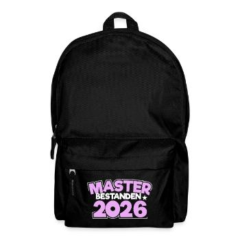 Master 2026 Abschluss Promotion Sponsion - Rucksack - Schwarz - Vorne