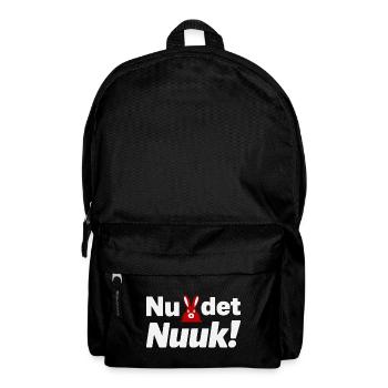 Nu Det Nuuk Greenland Wordplay Red Bunny Graphic - Backpack - black - Front