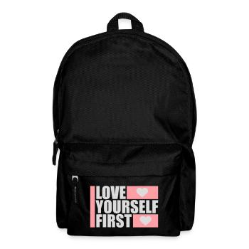Love Yourself First Self-Love Self-Care - Backpack - black - Front