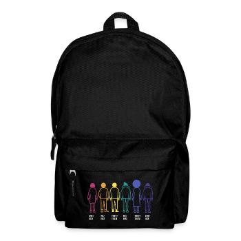Queer Gender Diversity Gay pride LGBT - Backpack - black - Front