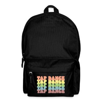 Pastel Rainbow Tap Dance - Backpack - black - Front