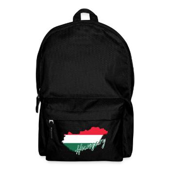 Carte avec le drapeau de la Hongrie, j’adore la Hongrie - Sac à dos - noir - Devant