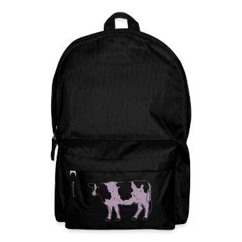 Cow Silhouette Farm Grunge Style - Backpack - black - Front