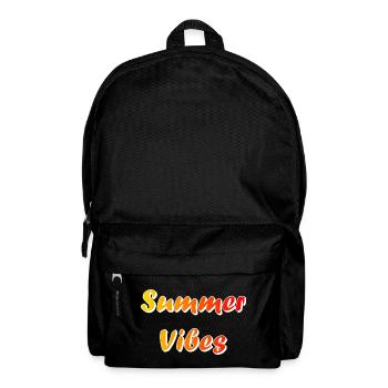 Sommerliche Vibes - Rucksack - Schwarz - Vorne