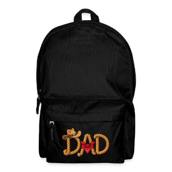 Best Daddy Cowboy Western Rope Design - Backpack - black - Front