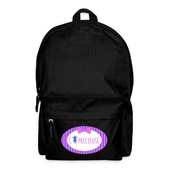 Temperamentvolles Design Lila - Rucksack - Schwarz - Vorne