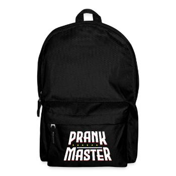 Prank Master Bold Retro Logo - Rucksack - Schwarz - Vorne