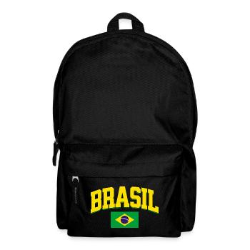 Brazil Football Lover Retro Sports Design - Backpack - black - Front