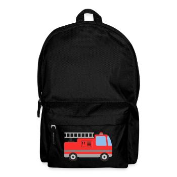 Feuerwehrauto - Rucksack - Schwarz - Vorne