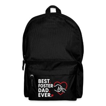 Meilleur papa d’accueil de tous les temps - Sac à dos - noir - Devant