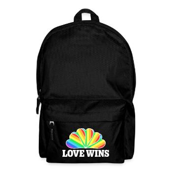 Love Wins - Rainbow Statement Design - Sac à dos - noir - Devant