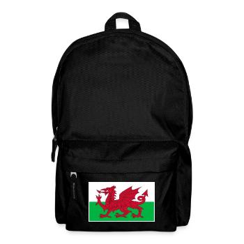 Wales Flagge Kollektion | Walisische Wurzeln - Rucksack - Schwarz - Vorne
