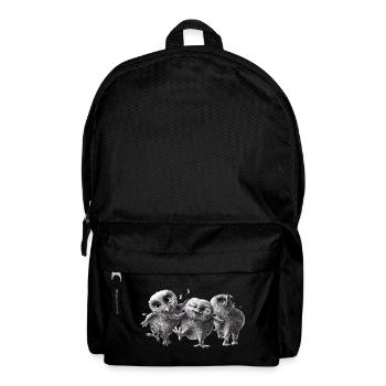 drei glückliche eulen - Rucksack - Schwarz - Vorne