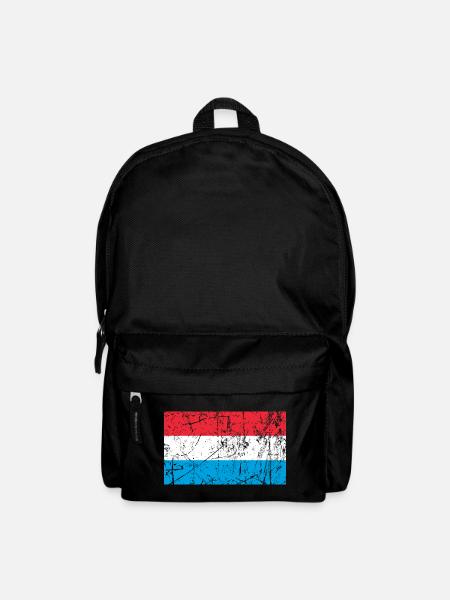 Luxembourg Luxembourg Luxembourg Fahne flag - Sac à dos - noir