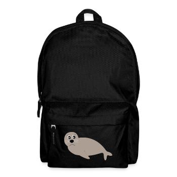 seal seals seal seals animals - Backpack - black - Front