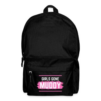 Muddy run shirt mud Matsch Lauf girl Team obstacle - Rucksack - Schwarz - Vorne