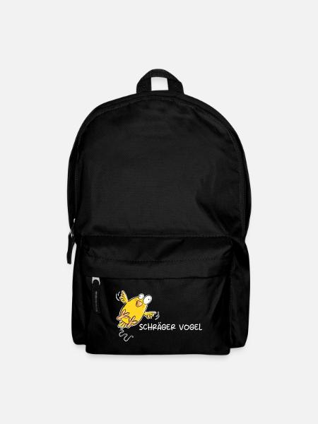 Schräger Vogel I Statement Spruch - Rucksack - Schwarz