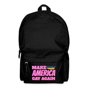 pride america queer schwul lesbisch liebe USA US - Rucksack - Schwarz - Vorne