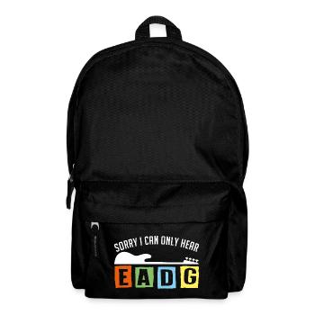 I only ever listen to EADG bass scores for bass players - Backpack - black - Front