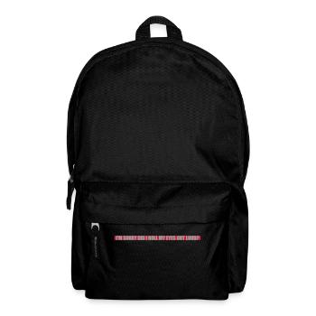 Roll My Eyes Out - Rucksack - Schwarz - Vorne