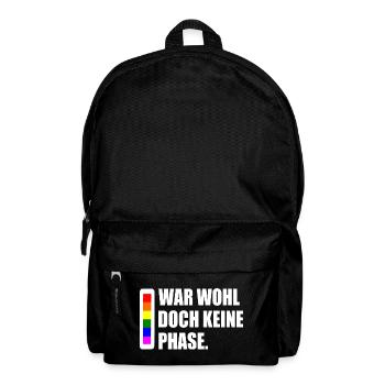 war wohl doch keine phase - Rucksack - Schwarz - Vorne