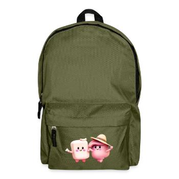 Marshmallow Pärchen - Rucksack - Olivgrün - Vorne
