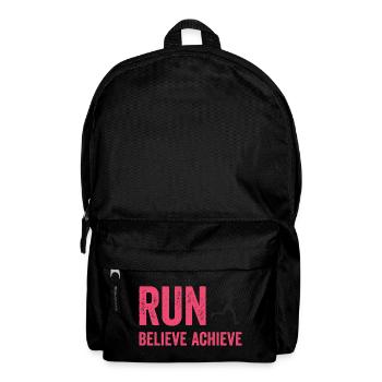Marathon - Run. Believe. Achieve. - Backpack - black - Front