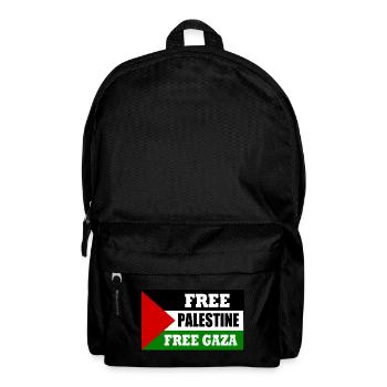 Free palestine free gaza - Sac à dos - noir - Devant