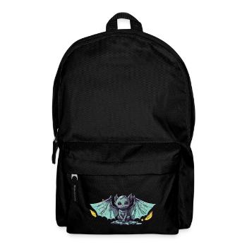 Gothic Kawaii Bat Anime Chibi Pastel Design - Backpack - black - Front