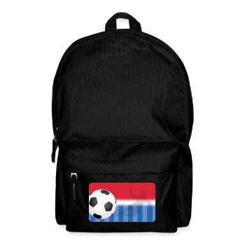 Football - rouge bleu - joueur de football - Sac à dos - noir - Devant
