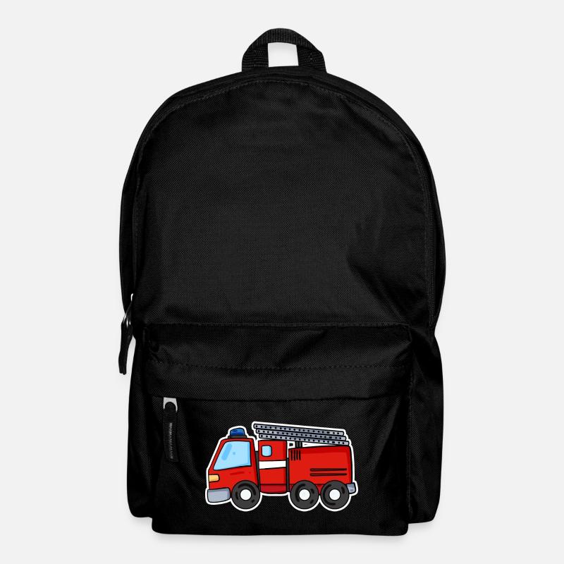 Feuerwehr Auto - Rucksack - Schwarz